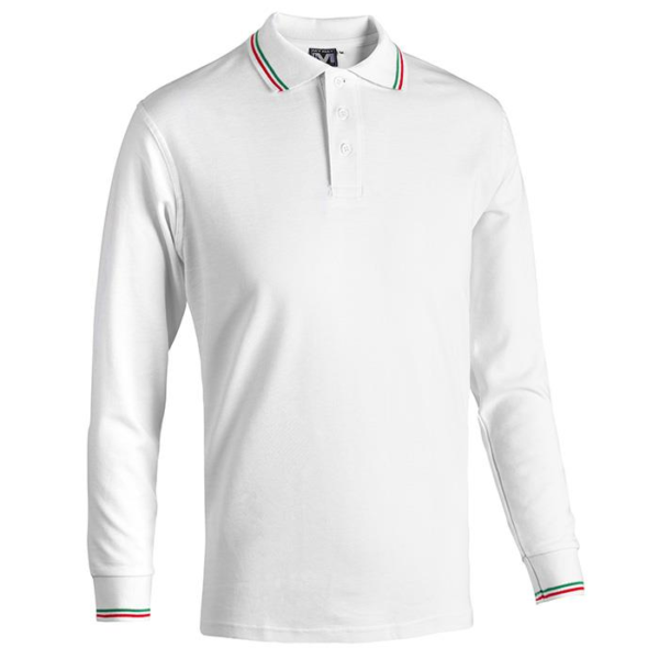 Polo tricolore da lavoro manica lunga Becker Sport - immagine 6
