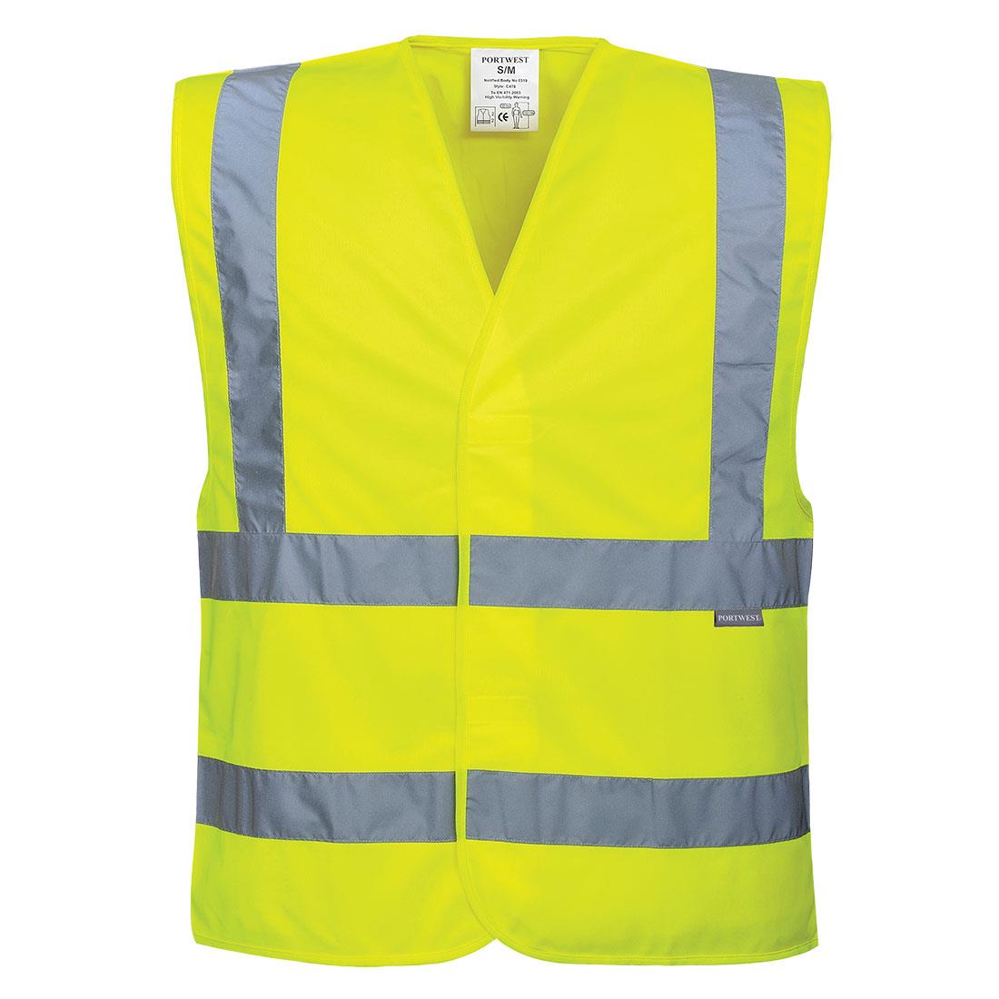 Gilet ad alta visibilità con due bande e bretelle C470 Vest-port - immagine 4