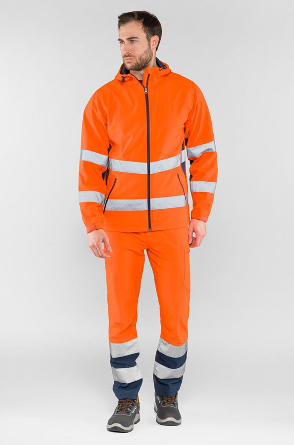 Pantalone softshell alta visibilità Ecolight - immagine 2