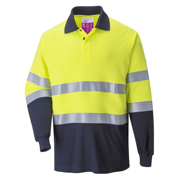 Polo bicolore Anti Statica Ignifuga FR74