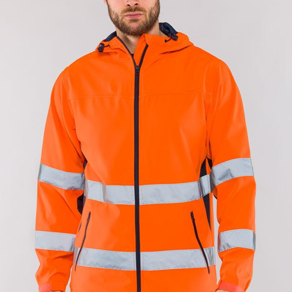 Giacca softshell alta visibilità Ecolight