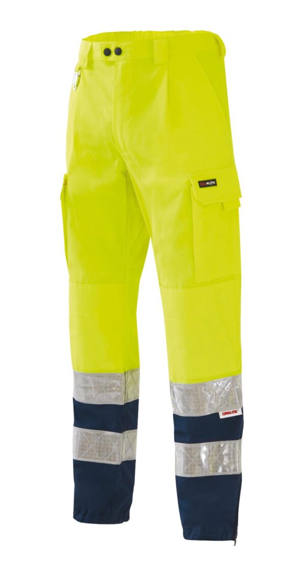 Pantaloni tecnici alta visibilità Protezione Civile