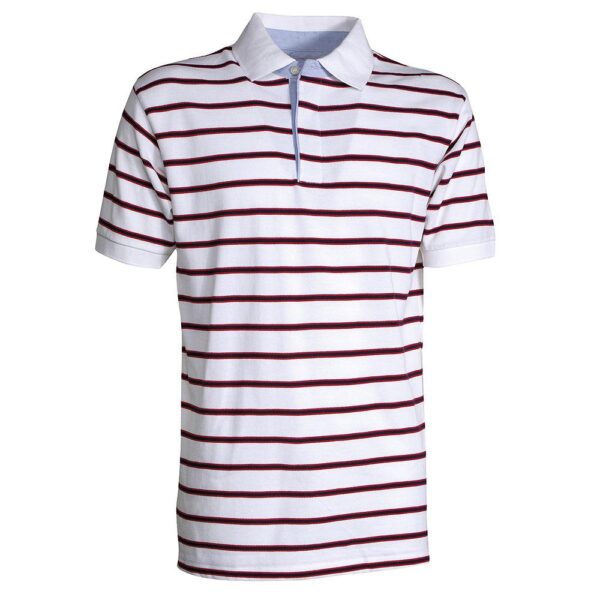 Polo a righe con 3 bottoni Sheffield