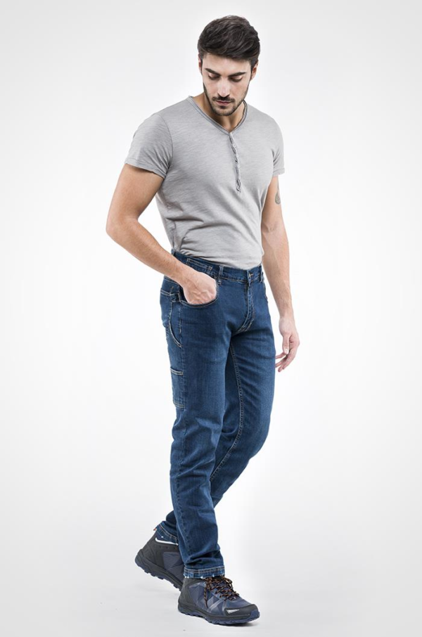 Jeans da lavoro elasticizzato blu Ranch