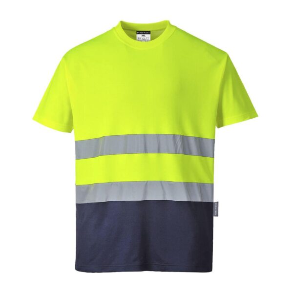 T-shirt Bicolore Cotton Comfort Hi-Vis S173 - immagine 2