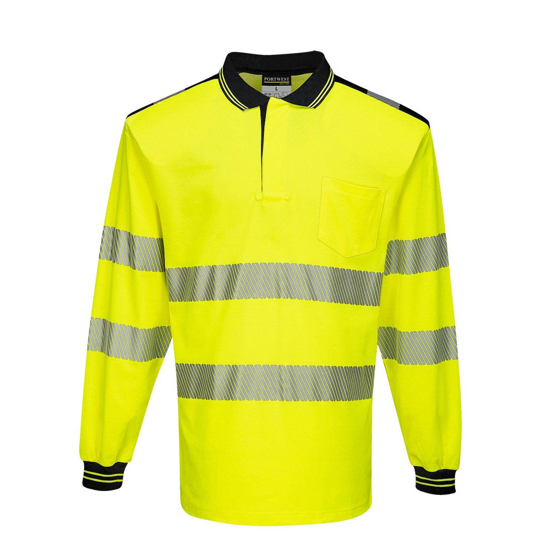 PW3 Polo manica lunga Hi-Vis T184 - immagine 2