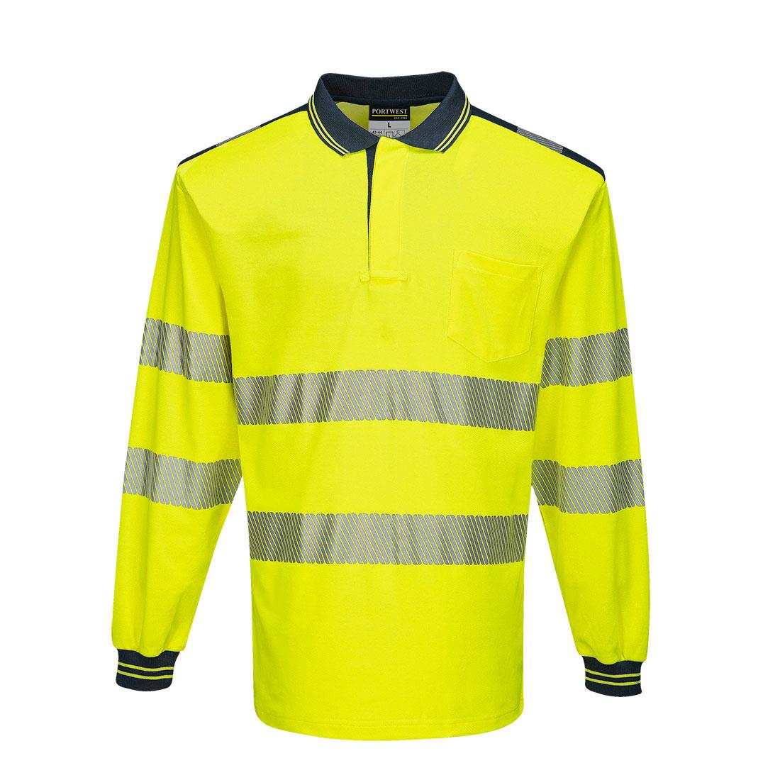 PW3 Polo manica lunga Hi-Vis T184 - immagine 4