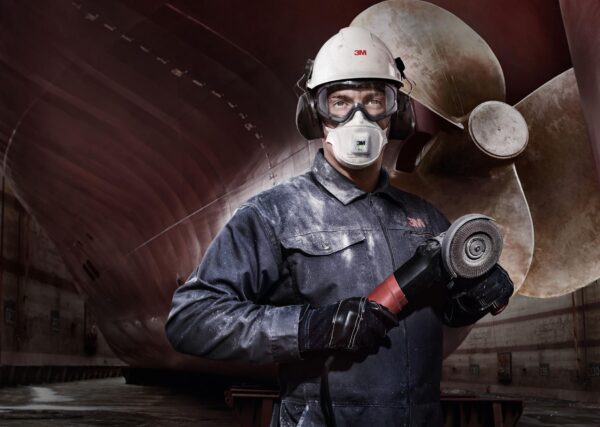 Respiratore Aura  3M 9332+ per polveri Classe FFP3 NR D con valvola - immagine 2