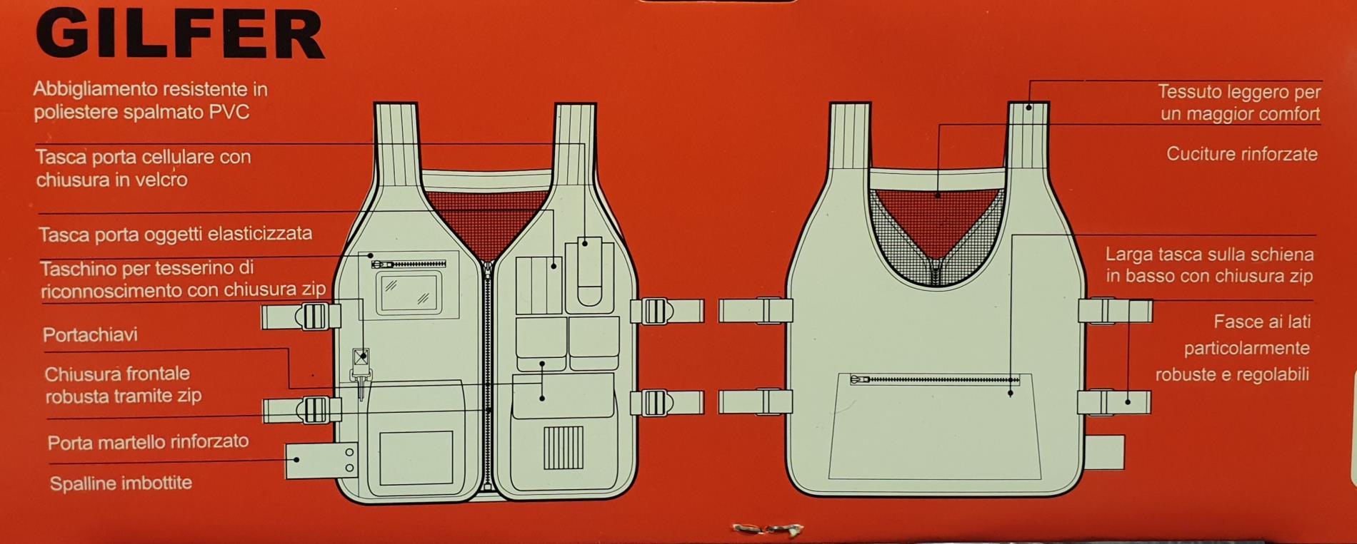 Gilet Tecnico Gilfer Multitasche - immagine 2