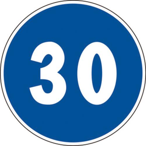 Cartello stradale Limite minimo di velocità