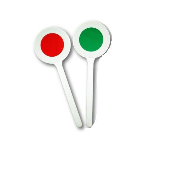 Paletta per vigili R/V non rifrangente
