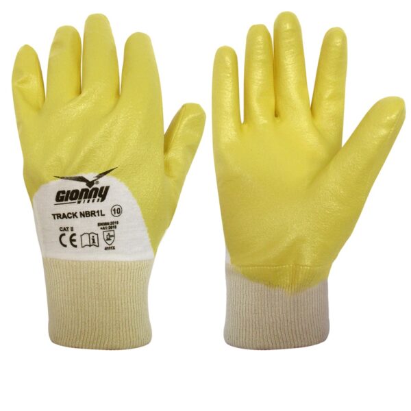 Guanto NBR in cotone interlock 24G light coating Track NBR1L
