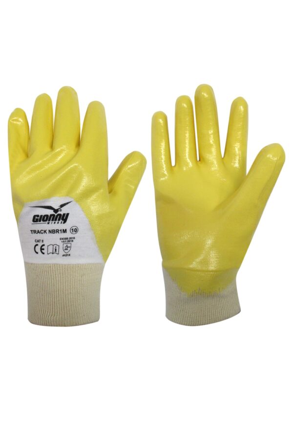 Guanto NBR in cotone interlock 24G medium coating Track NBR1M